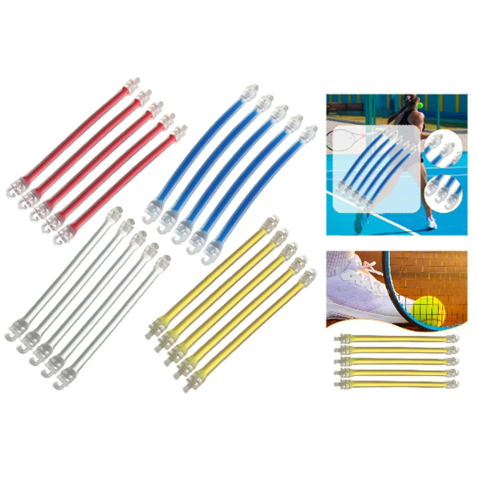 

5 шт. демпферы для теннисных ракеток, удобные легкие демпферы для теннисных ракеток