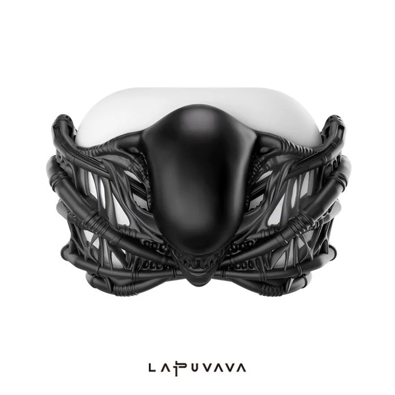 Casing headphone bentuk khusus hitam, casing lembut silikon cair, cocok untuk headphone nirkabel Bluetooth Apple