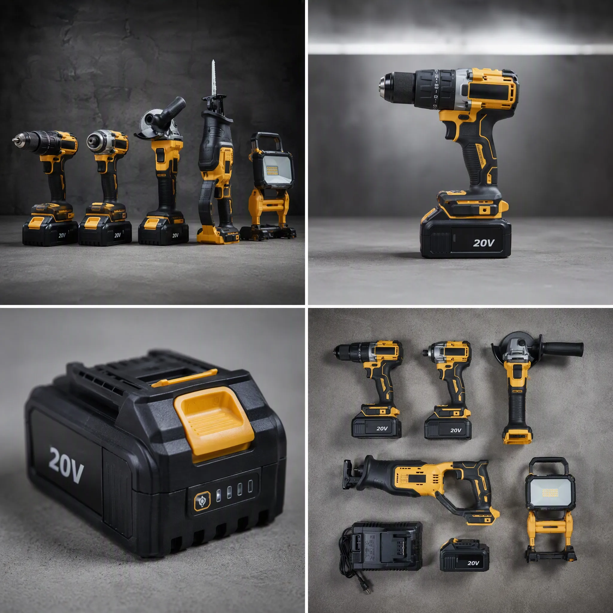 20V Brushless 5-in-1 Cordless - Power Tools Combo Kits 评论和价格