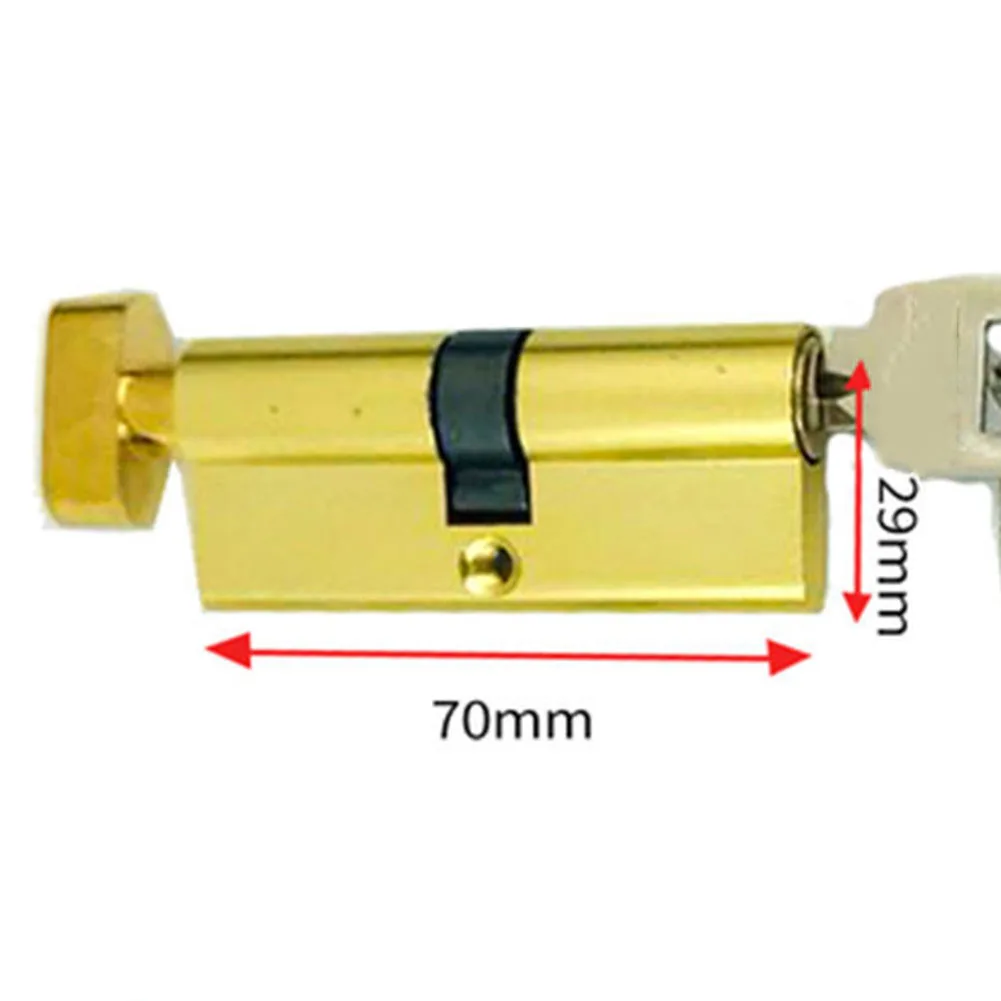 Cylinder Hardware Door Skew Lock Interior Door Lock Wooden Door Handle Universal  Anti-theft Door Lock Cylinder With 3 Keys