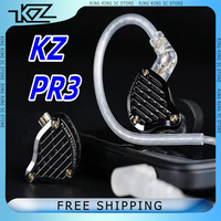 KZ PR3 Wired In Ear Earphones 13.2MM Planar Driver HiFi Bass Monitor Earbuds Sport Music Headphones Customized Headset Gift