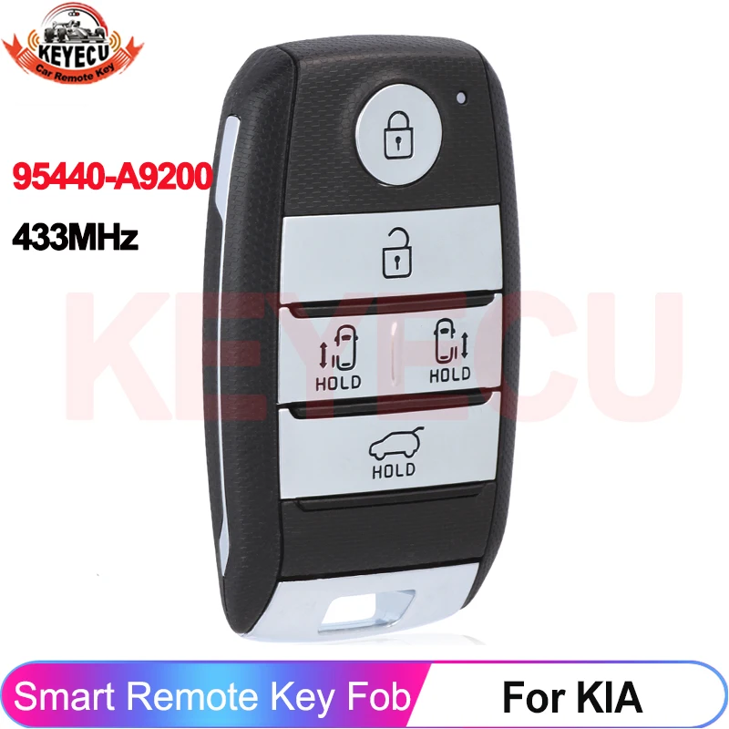 

Смарт-карта KEYECU 95440-A9200 для KIA Carnival Sedona 2015 2016 2017 2018 FCC ID: SVI-YPFGE05 433 МГц ID47 чип удаленный брелок