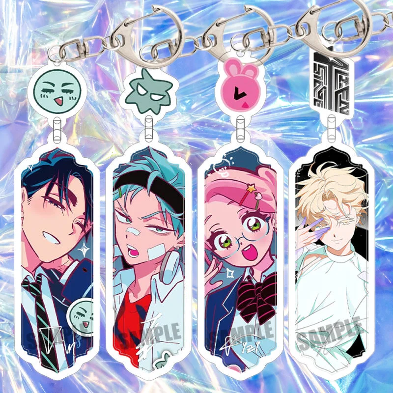 Porte-clés en acrylique de dessins animés anime pour Alien Stage Ivan Till Mizi Luka, pendentif créatif pour sac, cadeaux exquis pour les fans
