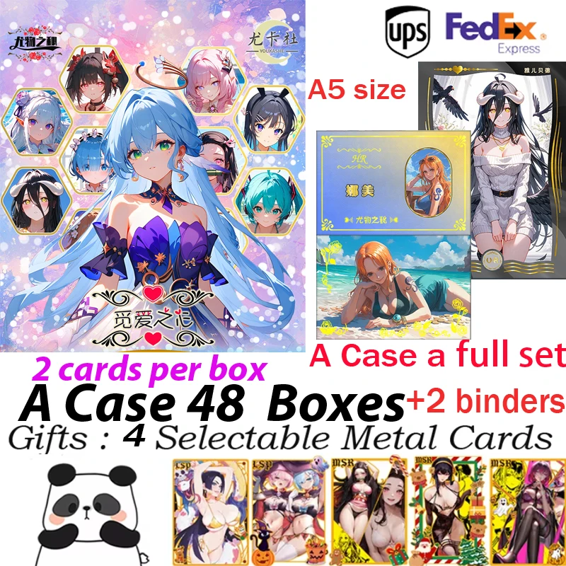 New A5 Size Goddess Card SECRET OF THE BEAUTY 2 Hobby Collection Game Waifu Board Xinhai Hutao Doujin Booster Box Fold Card Toy