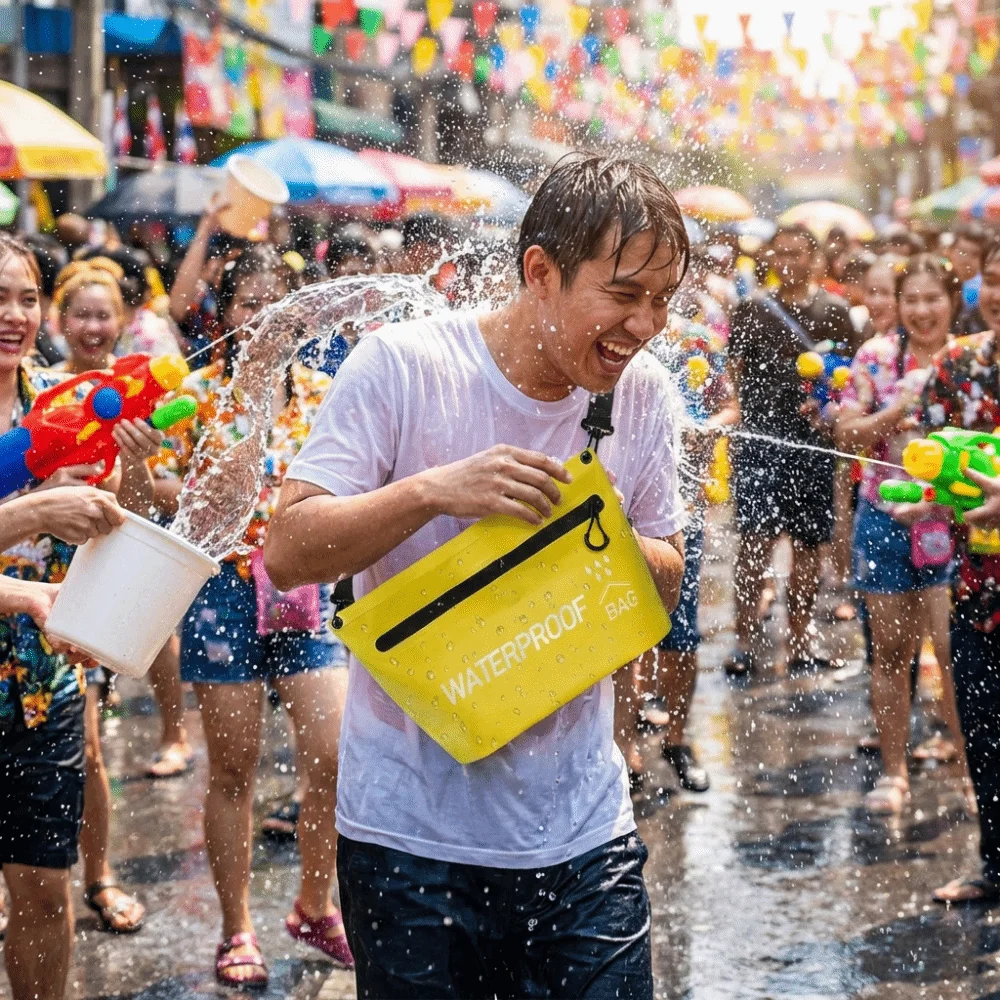 

Водонепроницаемая сумка для хранения большой вместимости, устойчивая к брызгам, с застежкой-молнией, дорожная водонепроницаемая сумка на молнии, прочная.
