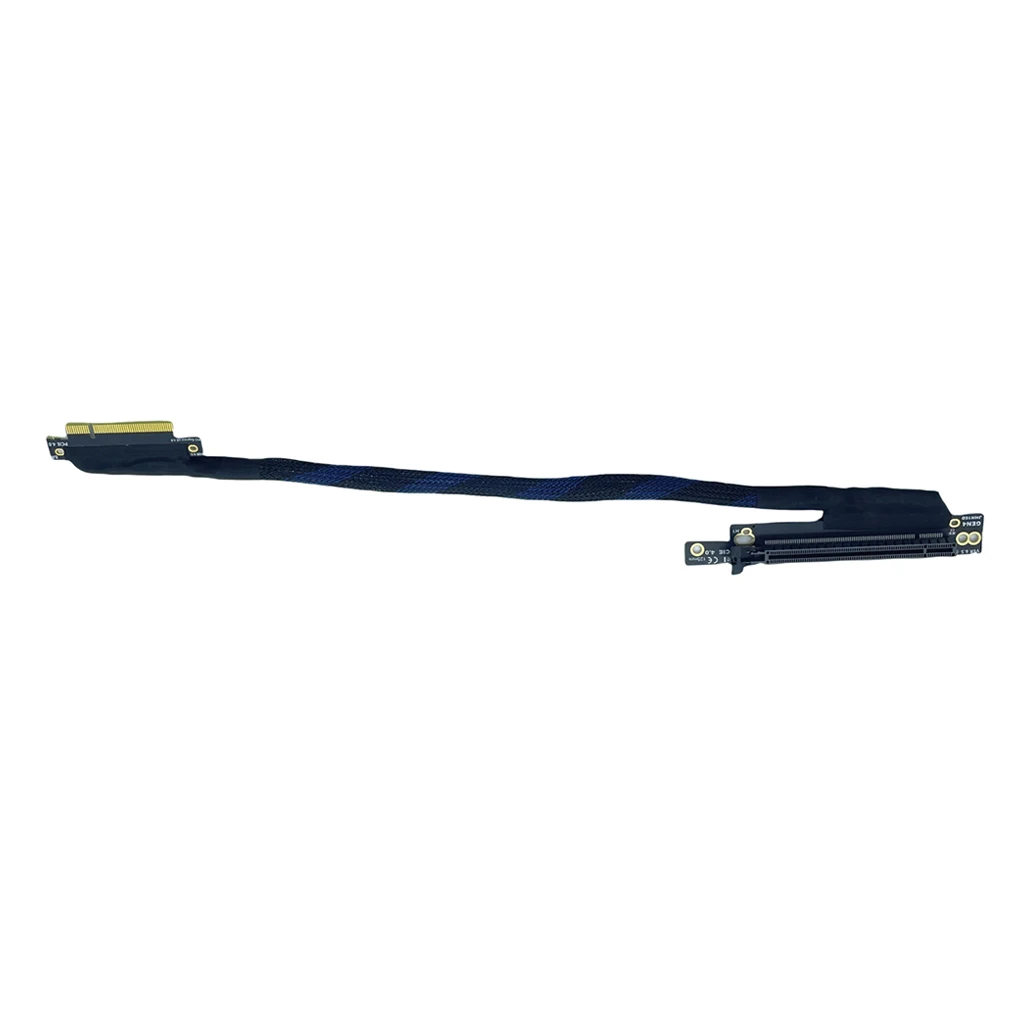 GPU-Verlängerungskabel PCIe 4.0 X8 auf X8/X16, versilbertes AI-Server-Adapterkabel PCI-E 16 GB\S GEN4 für Grafikkarte, Netzwerkkarte – Detail 6