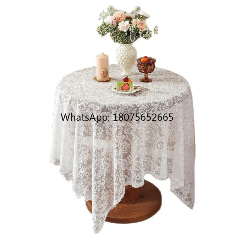 French lace hotel & b&b decorative tablecloth - stylish accent for coffee tables & dining tables