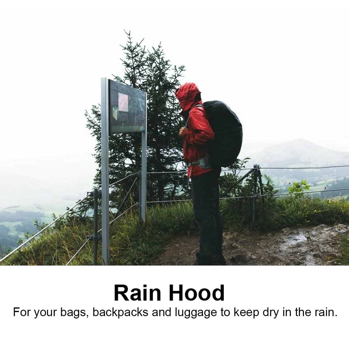 

Rain Cover Large Backpack Large Size Portable Travel Dust Proof Rain Hood Waterproof Bag Protection Outdoor Gear