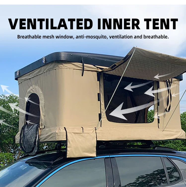 Best Automatic Car Side Opening Tent 4 Season Hard Shell Roof Top Tent For Suv