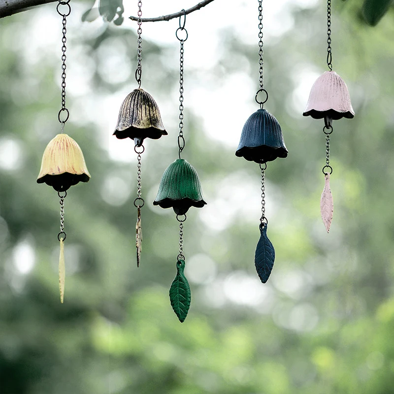 

Japanese Style Leaf Wind Chime Decorations Retro Scenic Spots Homestay Balconies Outdoor Courtyard Camping Wind Chimes RoomDecor