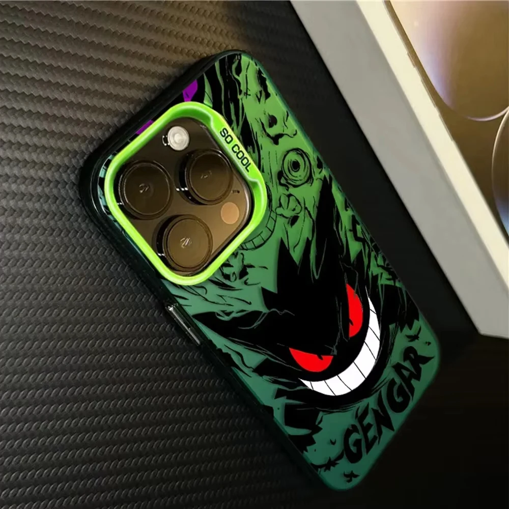 Anime P-Pokemon G-Gengar Cool Phone Case For iPhone 16e 16 15 14 13 12 11 Pro Max 7 8 Plus XR XS Max Shockproof Matte Back Cover - náhled 5