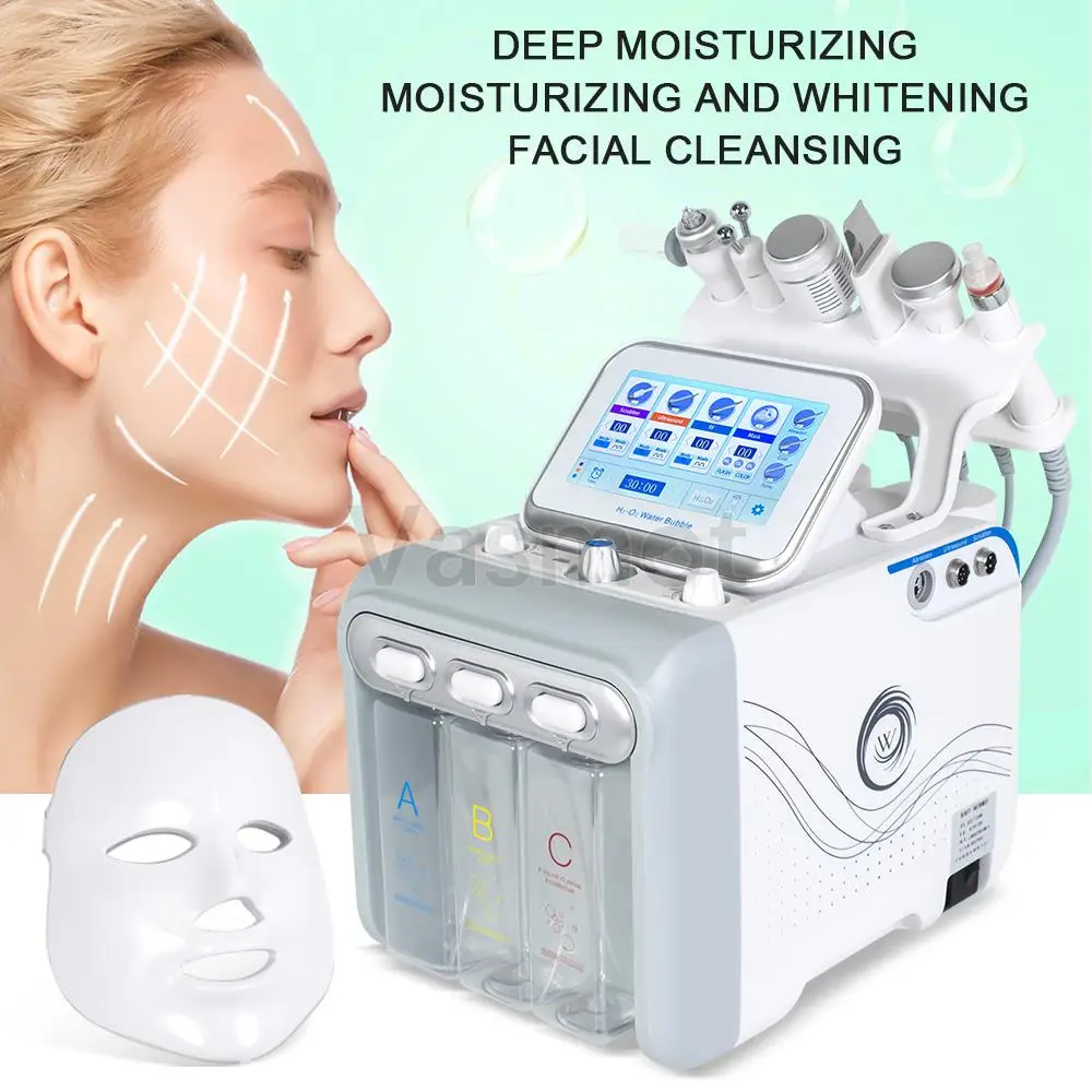 Small Bubble Water Dermabrasion Microdermabrasion Hydrogen Oxygen Facial Machine Deep Cleansing RF Lifting Blackhead Removal