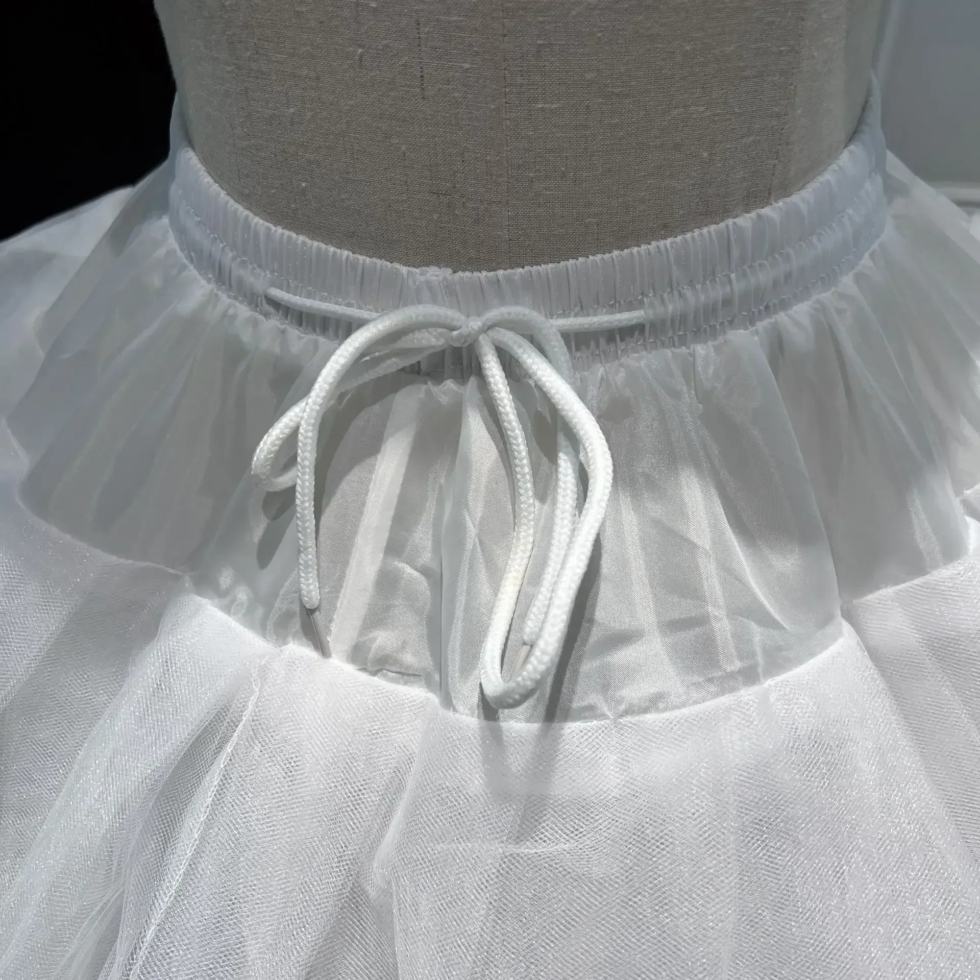 حار بيع Ballgown أكبر قطر 140 سنتيمتر 4 الأطواق 2 تول ثوب نسائي تنورة زلة لفستان الزفاف
