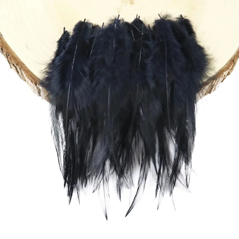 100pcs/bag Rooster Saddle Feathers 4-6