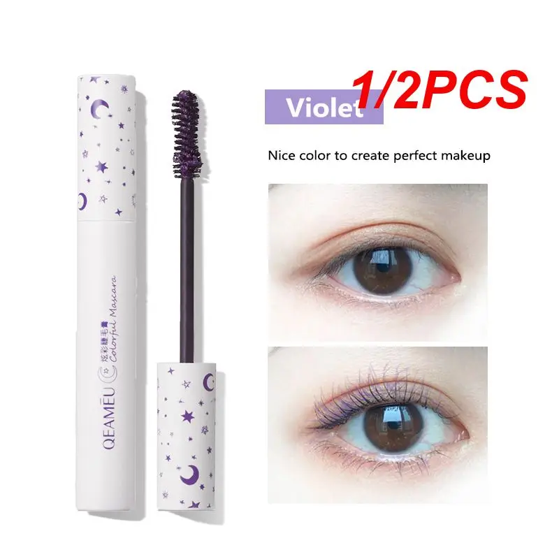 1/2PCS New 4 Color Sexy Dazzle Lash Color Mascara Natural Roll Warped Four Colors Durable Finish-free Soft Mascara Eye Makeup