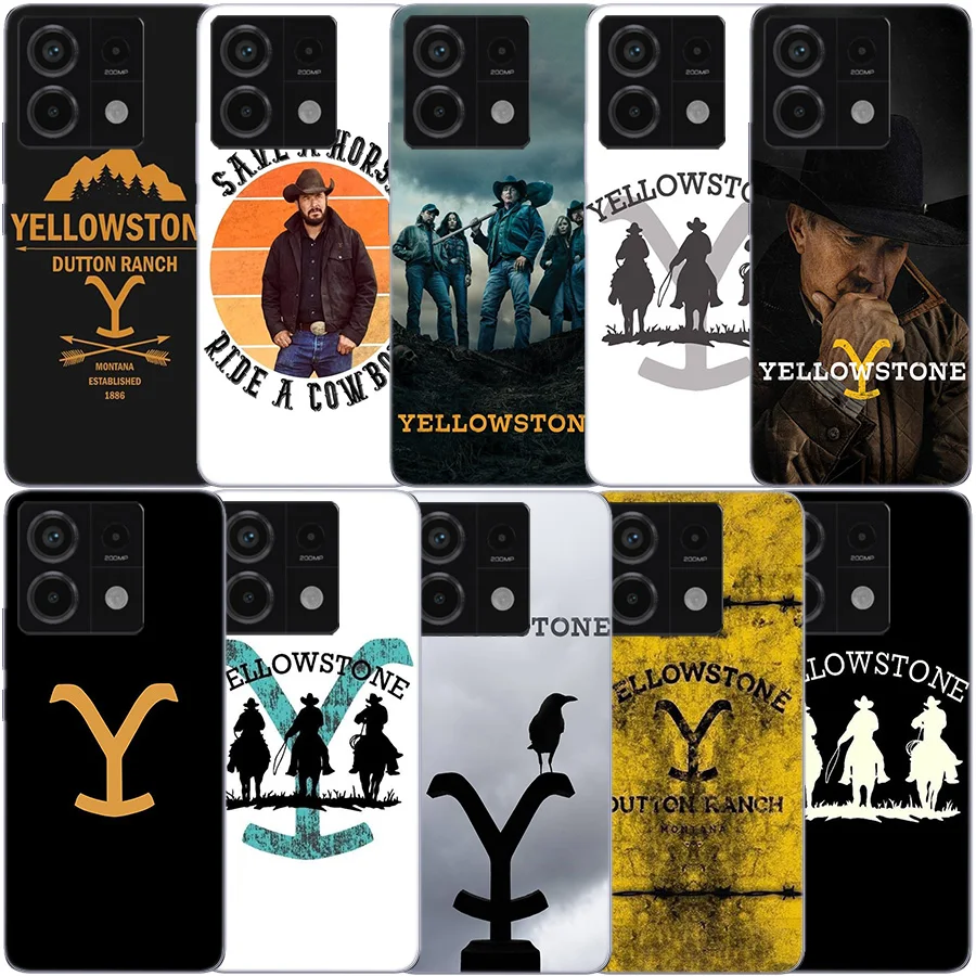 Yellowstone เคสโทรศัพท์ที่ชัดเจนสำหรับ Xiaomi redmi 12 12C 10 10A 10C 9 9A 9C 9T Note 13 12 Pro + 12S TPU 8 8A 7 7A ลวดลายดังนั้น