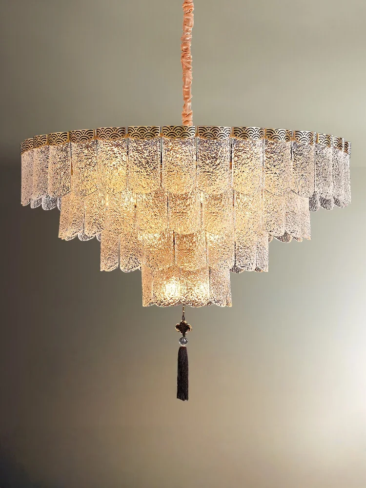 

New Chinese Style Ceiling Led Crystal Chandelier Home Decoration Living Room Bedroom Tea Room Dining Room Lighting Fixtures