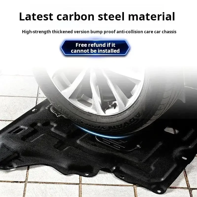 For Hyundai Tucson 2015-2020 Black Under Engine Guard Plate Splash Shield Mud Fender Cover Mudguard Protector