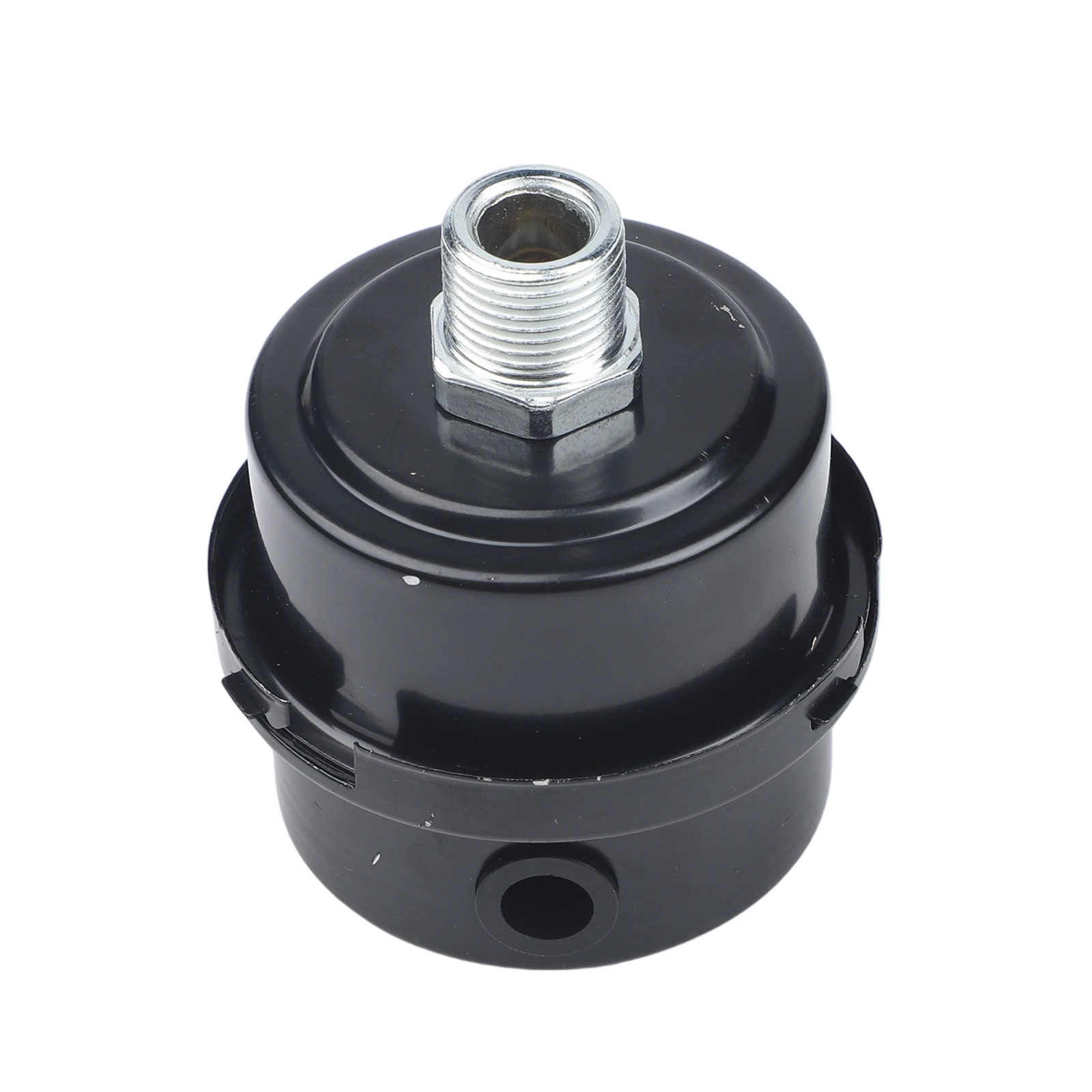 1 PC 12.5/16/20mm  Metal Air Filter  Oil-Free Black Muffler  Intake Filters Noise Air  Compressor Pump  Accessories