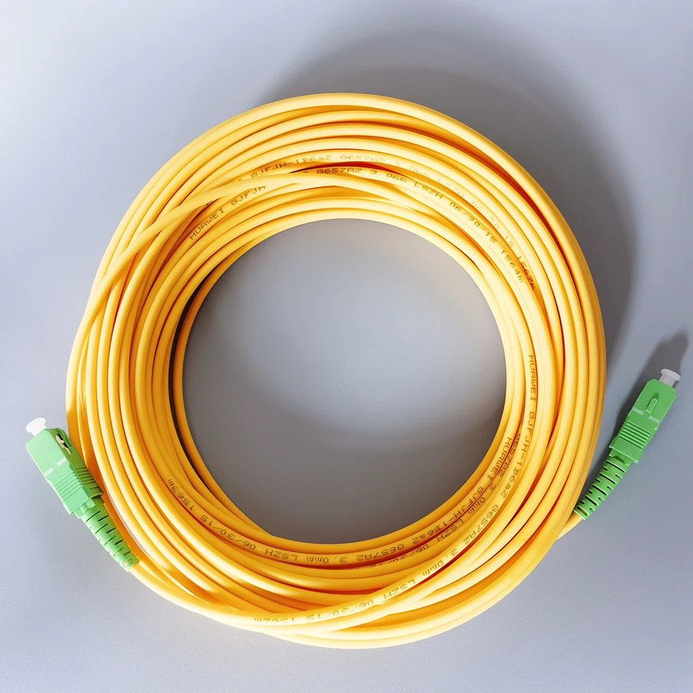 Cable de fibra óptica de 2M/3M/5M, SC/APC-SC/APC, fibra óptica de modo único, Cable de extensión FTTH