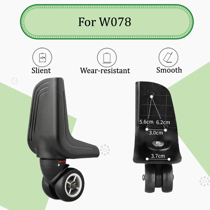 

For W078 Silent Luggage Wheel Replacement – Heavy-Duty Durable Design Universal Easy Installation Enjoy a Smooth Journey
