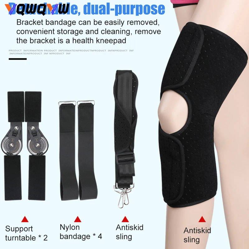 1Pcs Knee Joint Brace Support Orthosis/Adjustable / Medical Ligament Sport Injury Splint Knee Fracture Protector S,M,L