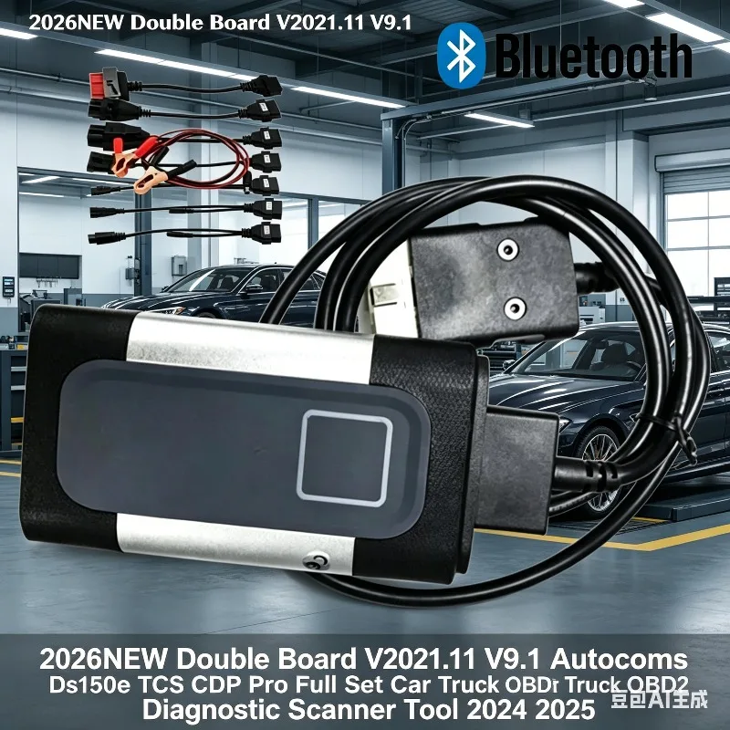 

Диагностический сканер 2026UP Dual Board V2021.11 V9.1 Autocoms Ds150e TCS CDP Pro Complete Kit для легковых и грузовых автомобилей OBD2