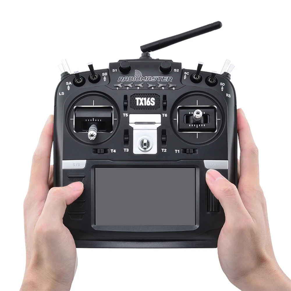 

Радиоуправляемый RadioMaster TX16S MarkII Edition 2,4G 16CH Датчик Холла Gimbals OpenTX передатчик с ЧПУ и кожаным радиоконтроллером RC