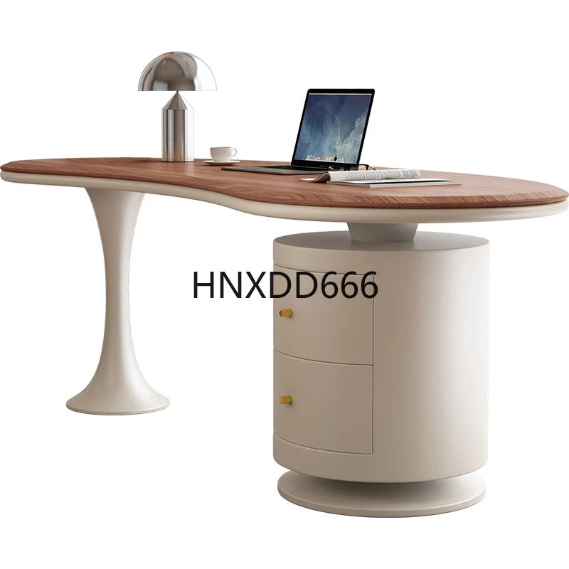 

Solid wood desk light luxury modern home study desk