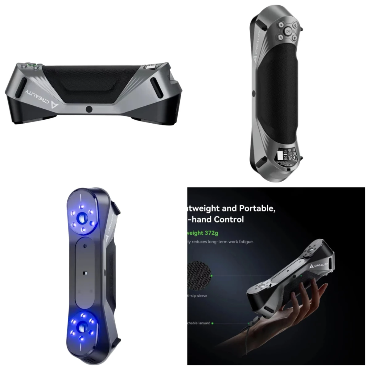 

Creality CR-Scan Raptor: 0.02mm Accuracy Handheld 3D Scanner, Multi-Line Blue & NIR for 3D Printing