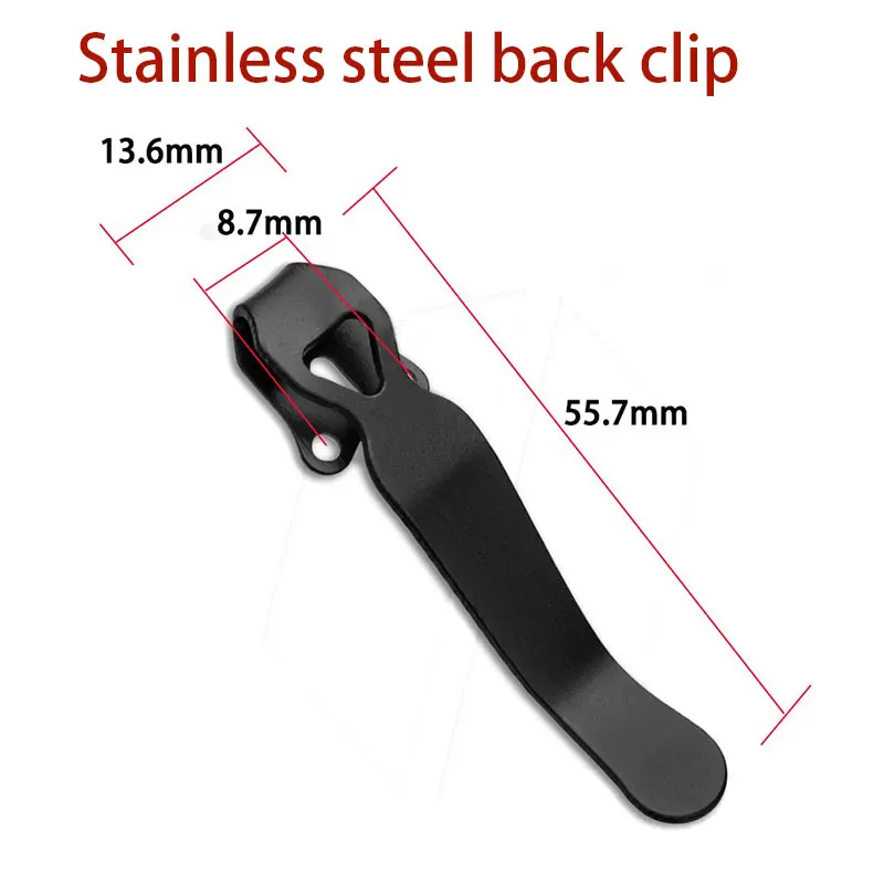 

1piece Stainless steel Back Clip for Butterfly Knife 710 Custom Folding Pocket Knife 551 Back Clip Tool DIY Accessories