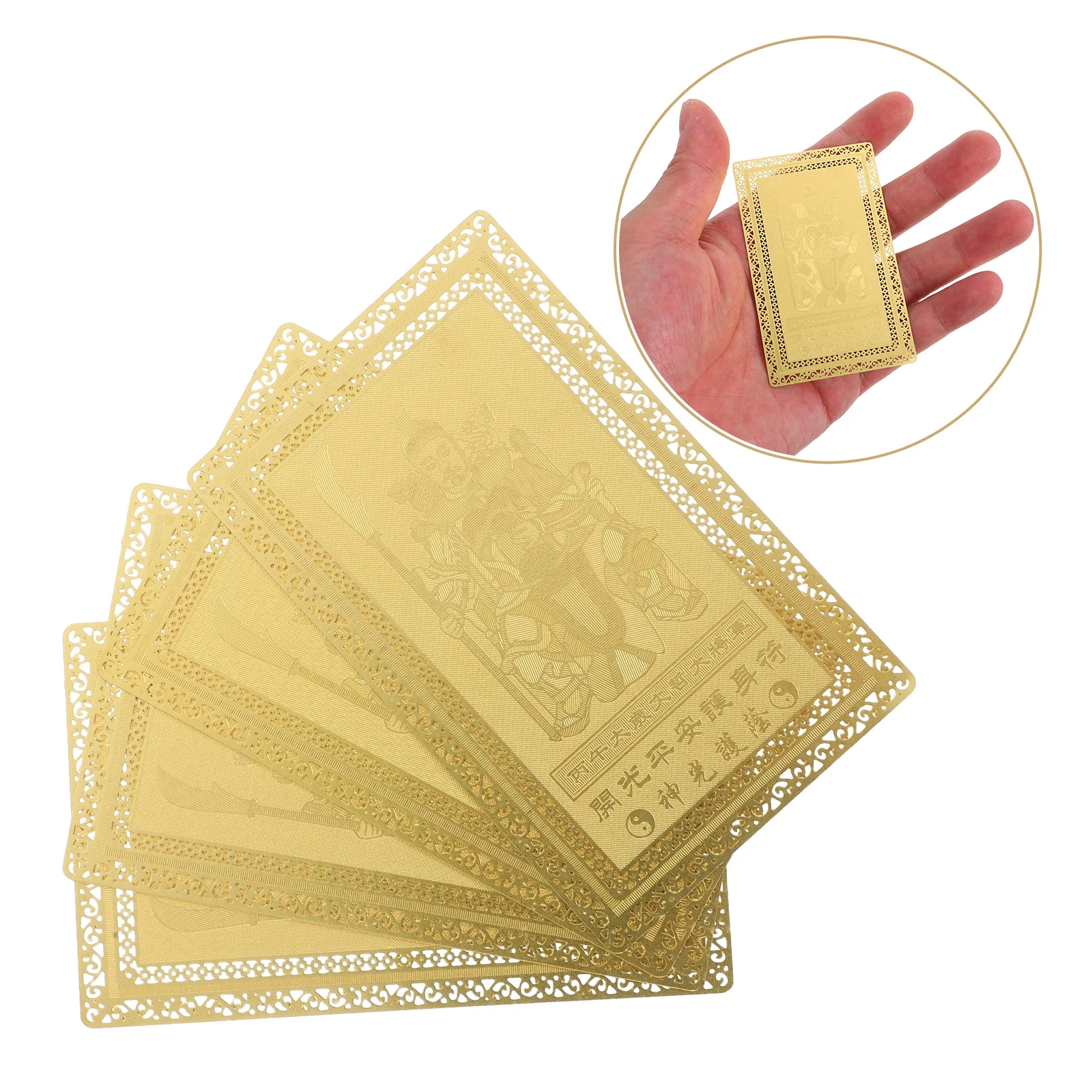 

4pcs Tai Sui Amulet 2026 Chinese Zodiac Horse Year Protection Charm Feng Shui Blessing Card With Wealth Good Luck Symbols