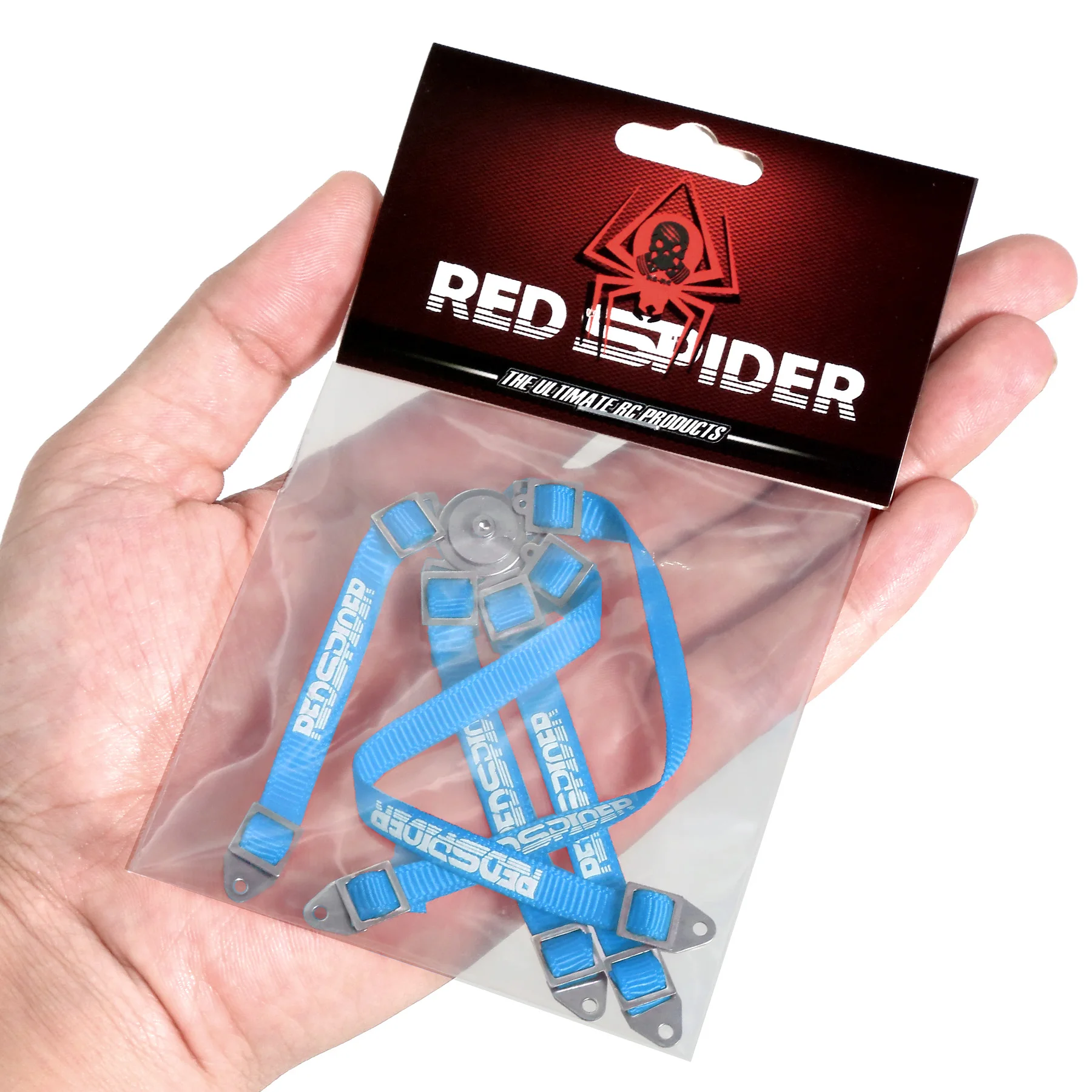RDE SPIDER 1pcs Realistic Simulation Safety Belt - Decorative Car Seat Strap for 1/10 RC Crawler Car Axial SCX10  Wrangler Parts
