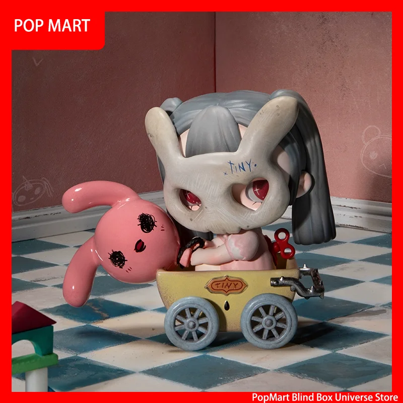 

POPMART натуральная слепая коробка Tinytiny Lullaby Series фигурка лифт милая фигурка подставка для карты орнамент кулон модная загадочная коробка игрушка
