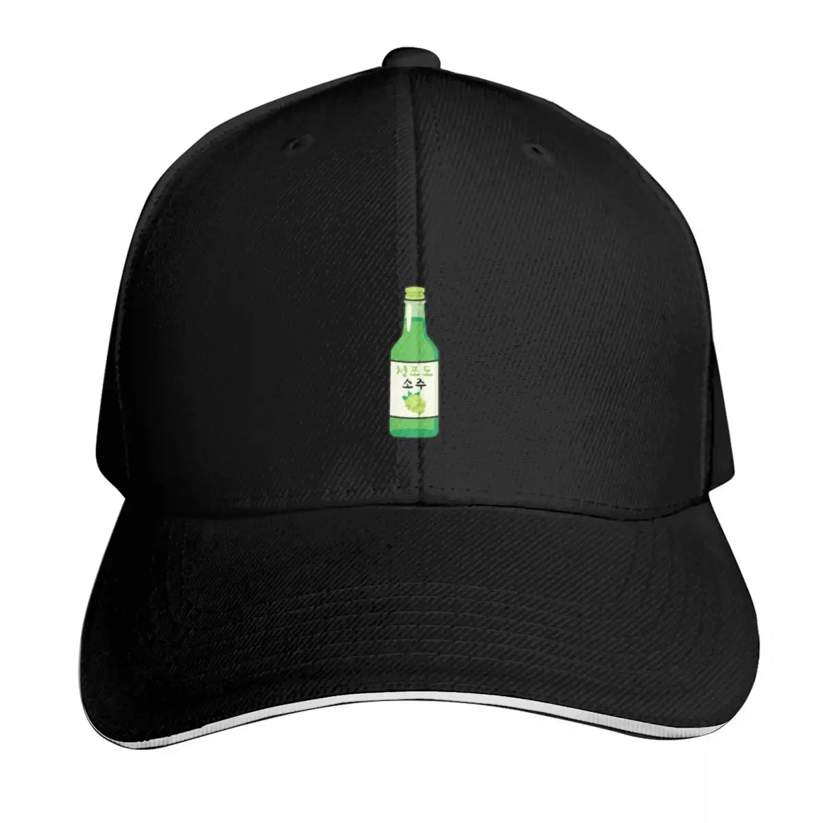 Green Grape Soju Please in Korean - Cute soju lover Baseball Cap Men Women Casual Summer Sport Sun Cap