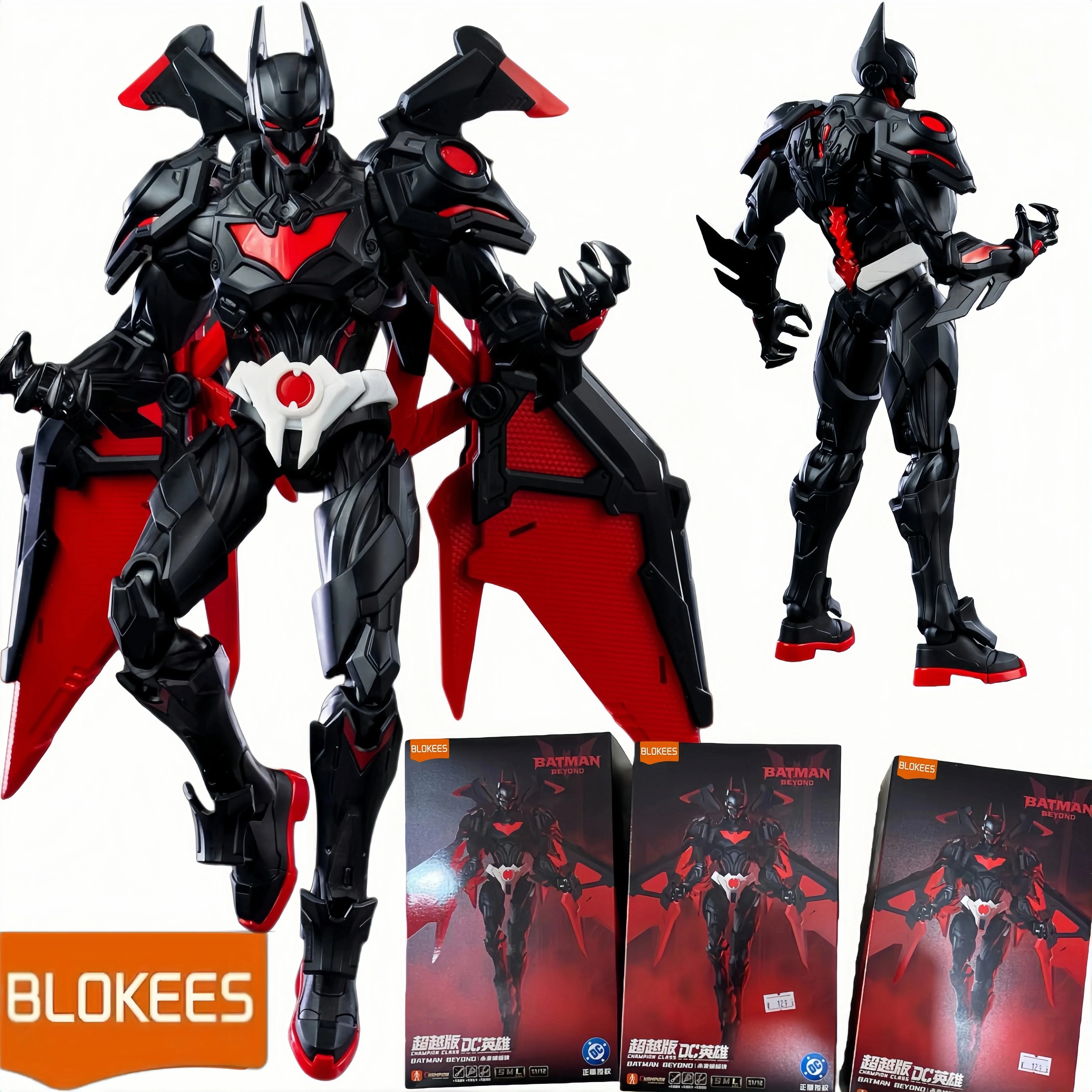 

Blokees DC Comics Champion Series Class-02 Batman Beyond Future Batman Buildable Коллекционная модель Комплект экшн-фигурки Игрушка в подарок