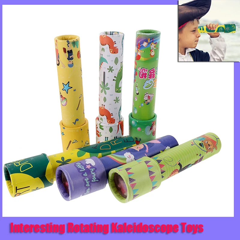 

5/8pcs Kaleidoscope Kids Toys Classic Party Rotating Science Paper Birthday Vintagefavors Kaleidoscopes Cartoon TinScene NEW