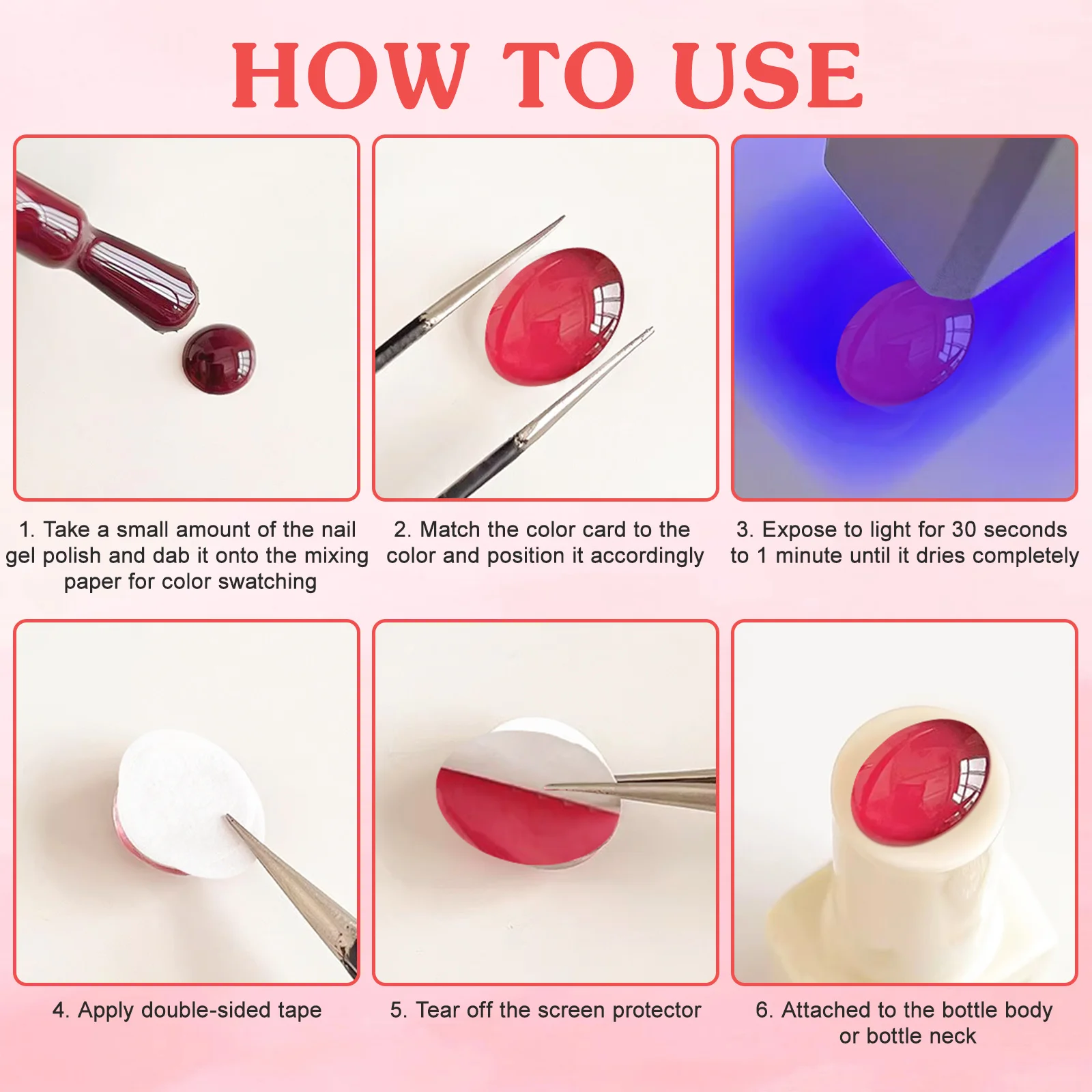 30 قطعة زجاج واضح مسمار اللون الرسوم البيانية عرض الخرز صالون مسمار الفن تلميح حامل مانيكير عرض مجلس البولندية مجلس العرض