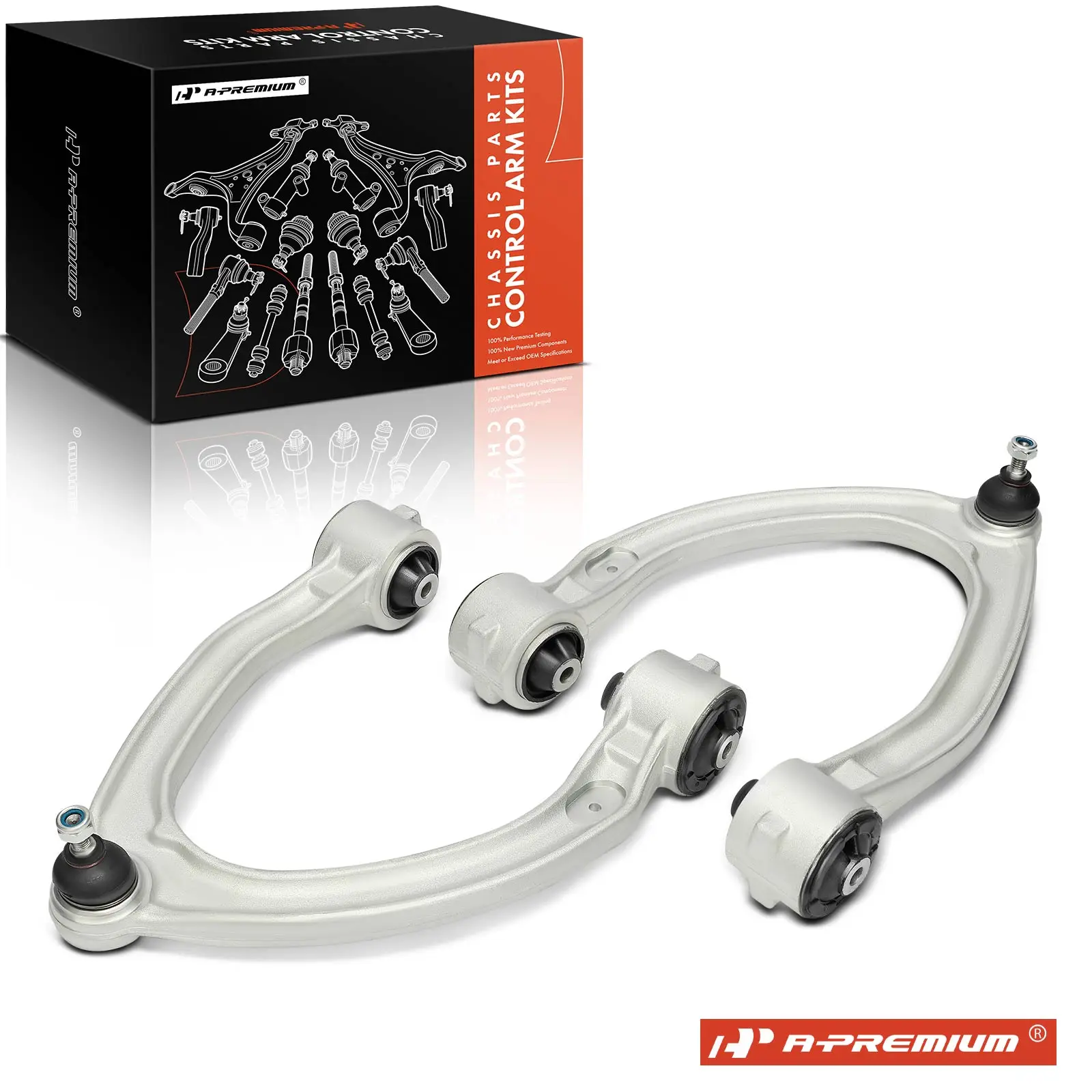 A-Premium 2x Front Upper L+R Control Arm for Mercedes-Benz S430 S500 2000-2002 S600 S55 AMG 2001-2002 CL500 2000-2006 CL600