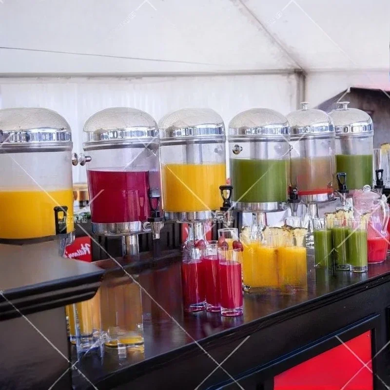 Catering Equipment Commercial Beverage Dispenser 3 Cans Self-Service Juice Dispenser