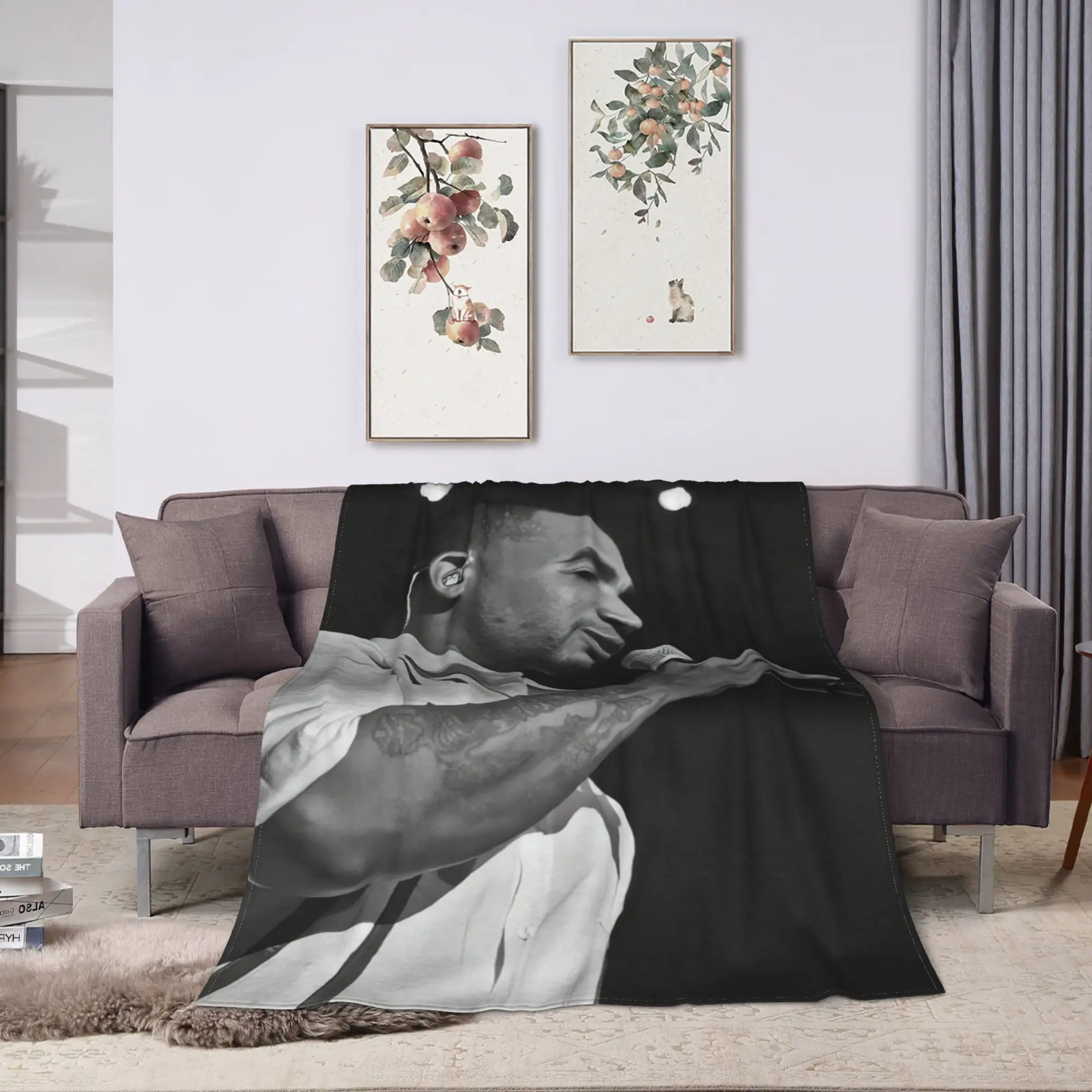 Rapper Don Omar Tour 2026  Flannel Blanket  Super Soft Throw Blanket for Bedroom Travel Comfortable Bedspread Sofa Bed Cover