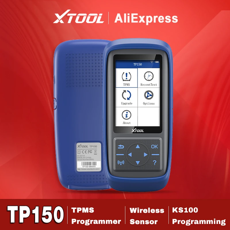 XTOOL 타이어 압력 모니터 TPMS 진단 프로그래밍, 2-in-1 무선 센서 활성화 프로그래밍, 학습 독서 TPMS, TP150