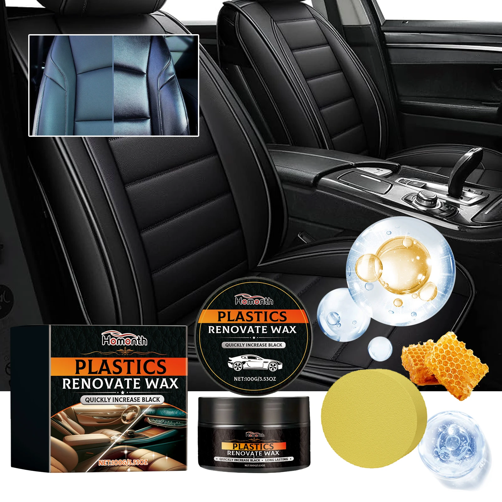 

Многофункциональный крем для чистки и ухода за кожей — восстановление черного блеска, крем для восстановления кожи, крем для ухода за кожаными диванами и сумок