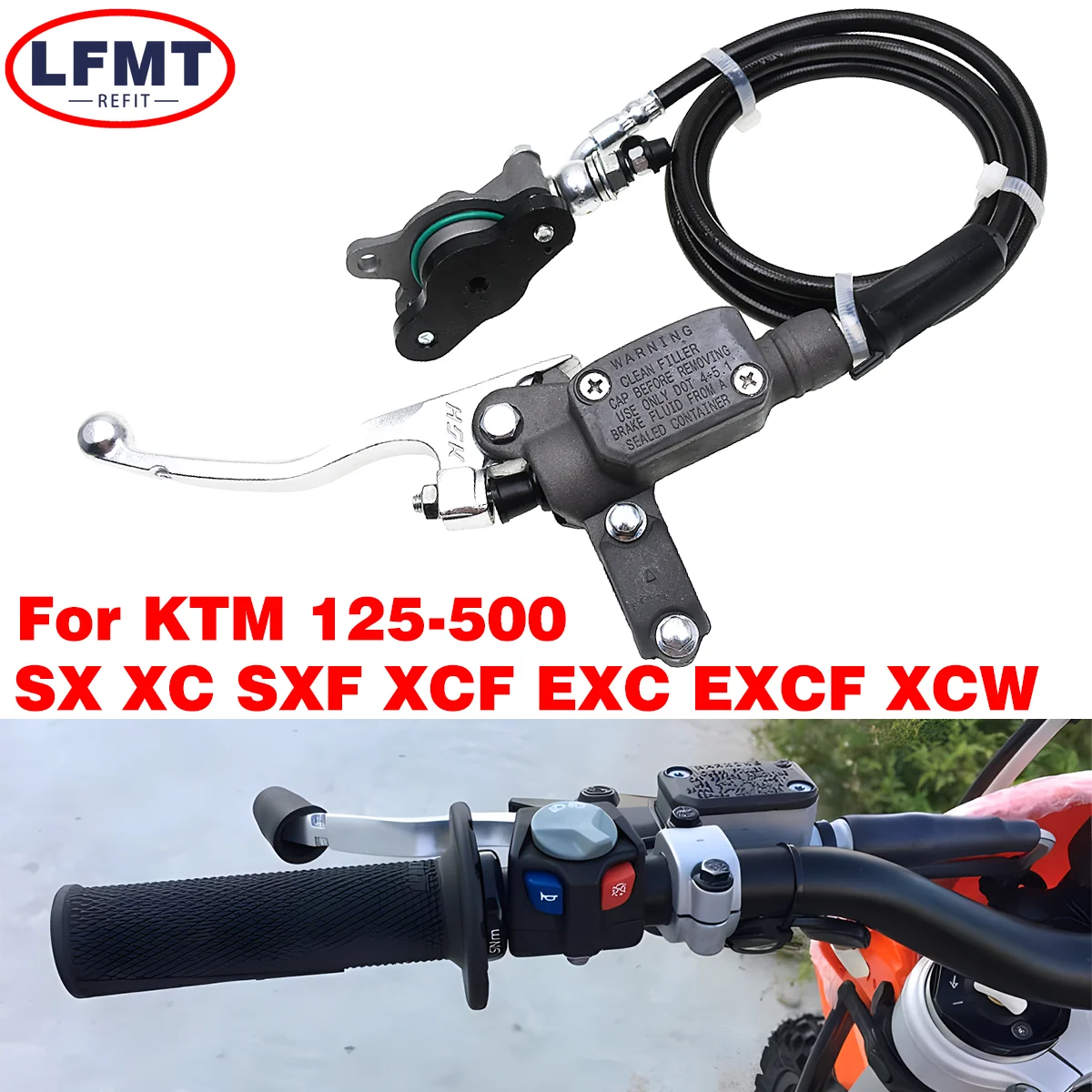 

Motorcycle Hydraulic Clutch Master Cylinder Oil Hose Pipe For KTM 125-500 SX SXF XC XCF EXC EXCF XCW XCFW TPI Six Days 2008-2024