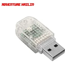 Colorful Rgb Car Usb Ambience Light Led Car No Modification Music Rhythm Lamp Car Usb Atmosphere Light