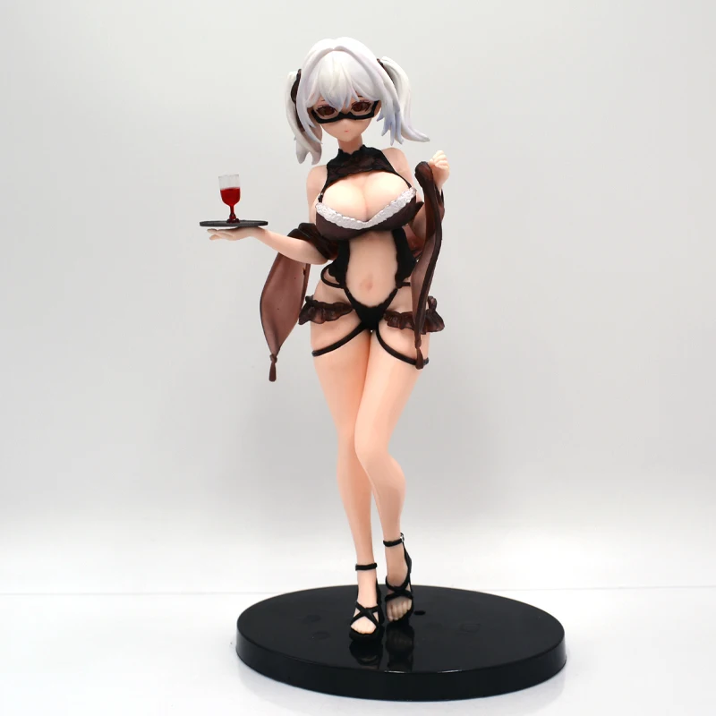 28cm Shiny Anime Figure Wine Waiter Girl Cynthia Action Figure Little Demon Lilith Figurine Adult Collectible Model Toys Gift