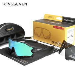 KINGSEVEN Fishing Sunglasses Men Women UV400 Polarized MTB Mountain Bike Cycling Sun Glasses Oculos De Sol Masculino