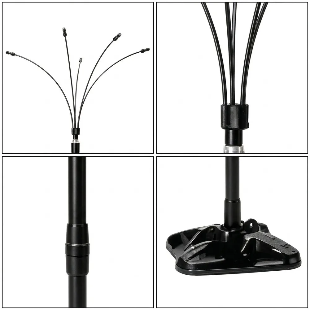 Water For Mist Sprayer Standing for Outdoor Patio Use with 8m Hose for Adjustable Height 20 27 35 Inches Metal Construction