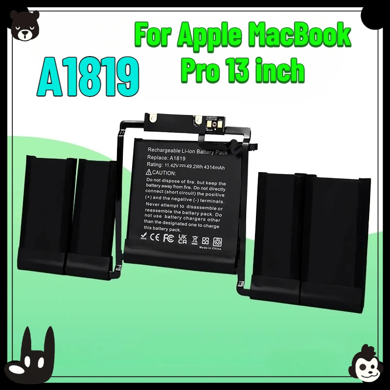 

A1819 A1706 Laptop Battery for Apple MacBook Pro 13 Inch MLH12LL/A