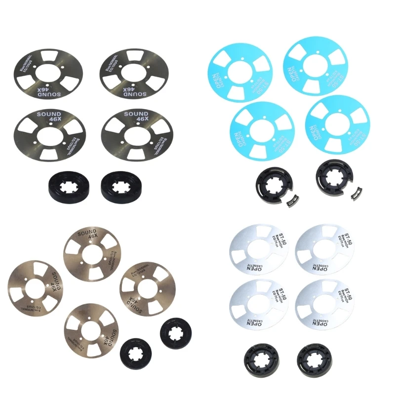 Cassetes bobina a bobina com componentes metálicos Mini cassetes metal para alto-falante